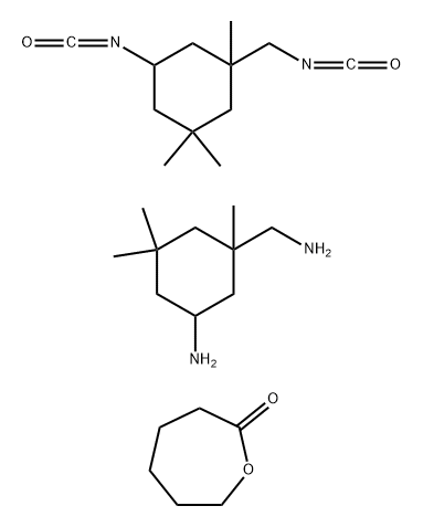 5-Isocyanato-1-(isocyanatomethyl)-1,3,3-trimethyl cyclohexane polymer with polycaprolactone, 5-amino-1,3,3-trimethyl cyclohexane methanamine and 2,2'-iminobisethanol Structure
