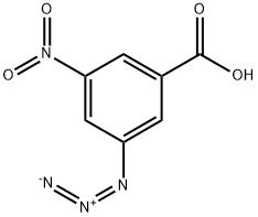 Benzoic acid, 3-azido-5-nitro- 结构式
