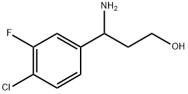 Benzenepropanol, γ-amino-4-chloro-3-fluoro- Struktur