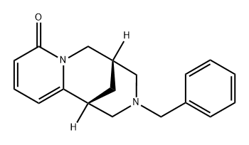 1,5-Methano-8H-pyrido[1,2-a][1,5]diazocin-8-one, 1,2,3,4,5,6-hexahydro-3-(phenylmethyl)-, (1R,5S)- Structure