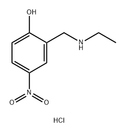 Phenol, 2-[(ethylamino)methyl]-4-nitro-, hydrochloride (1:1) Structure