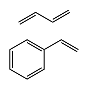 Benzene, ethenyl-, polymer with 1,3-butadiene, carboxy-terminated Structure