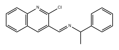 [(2-chloroquinolin-3-yl)methylidene](1-phenylethyl )amine Structure