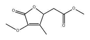 2-Furanaceticacid,2,5-dihydro-4-methoxy-3-methyl-5-oxo-,methylester,rel-(-)-(9CI),794567-90-1,结构式