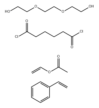 Acetic acid ethenyl ester polyner with 2,2′- [1,2-ethanediylbis(oxy)]bisethanol, ethenyl- benzene, hexanedioyl dichloride and hydrogen peroxider (H2O2)|