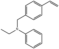 N-乙基-N-苯基-4-乙烯基苯甲胺, 79509-40-3, 结构式