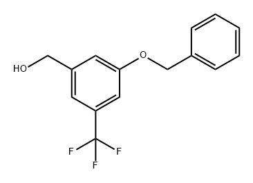 (3-(Benzyloxy)-5-(trifluoromethyl)phenyl)methanol Structure