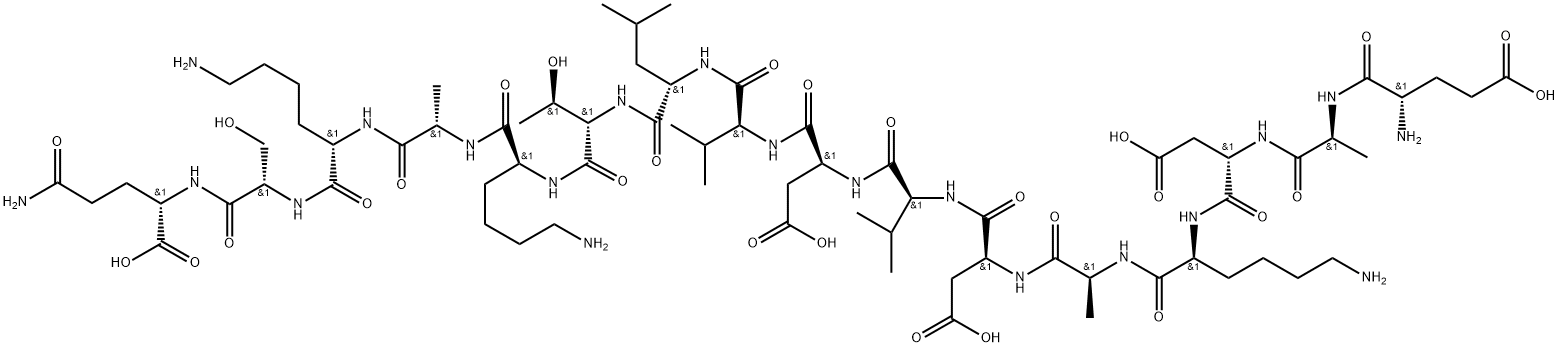 PARATHYROID HORMONE FRAGMENT(ASP76)-HUMAN 69-84) Struktur