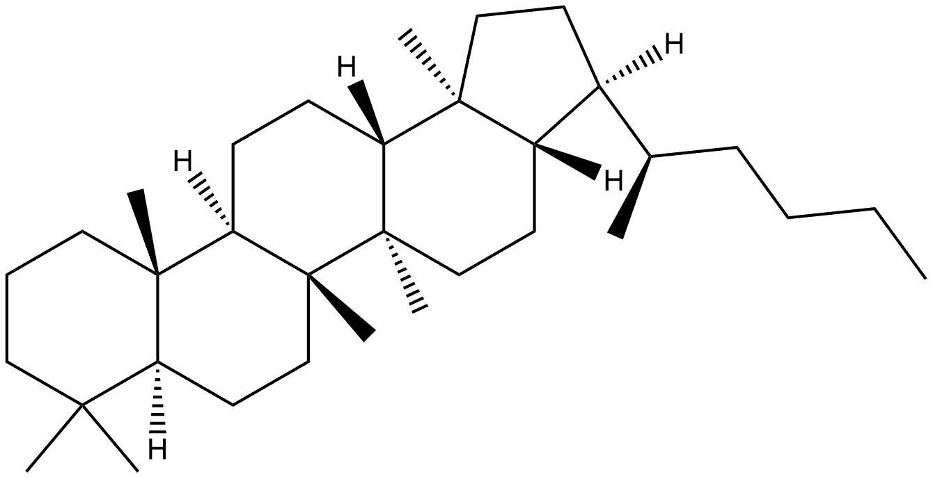17(H),21α(H)-(22R)-Trishomohopane Structure