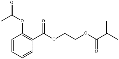 poly(beta-(acetylsalicylyloxy)ethylmethacrylate) Structure