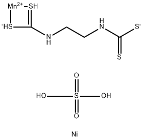 Maneb, nickel sulfate hexahydrate Struktur