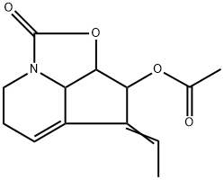 1H-2-Oxa-7a-azacyclopent[cd]inden-1-one,  3-(acetyloxy)-4-ethylidene-2a,3,4,6,7,7b-hexahydro-,  [2aS-(2a-alpha-,3-alpha-,4Z,7b-alpha-)]-  (9CI)|