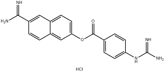盐酸萘莫司他,80251-32-7,结构式