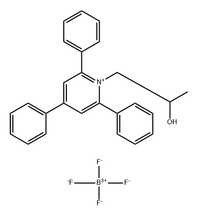 1-(2-Hydroxypropyl)-2,4,6-triphenylpyridin-1-ium tetrafluoroborate Structure