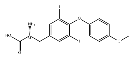 3,5-二碘-L-酪氨酸乙酯盐酸盐, 802834-54-4, 结构式