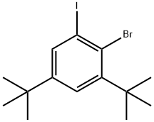 2-溴 - 1,5-双(1,1-二甲基乙基) - 3-碘苯,80438-56-8,结构式