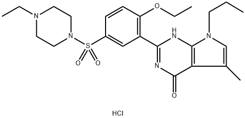 Yonkenafil Hydrochloride Structure