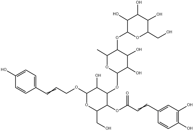 草苁蓉苯丙烯醇甙B, 80458-55-5, 结构式