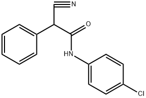 N-(4-氯苯基)-2-氰基-2-苯基乙酰胺, 80545-01-3, 结构式
