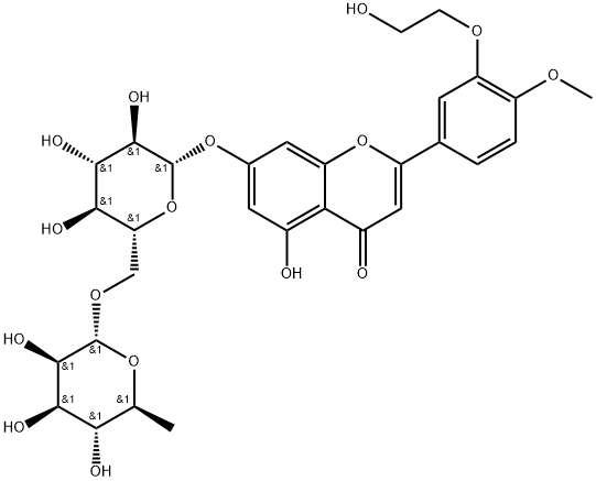 3'-O-(β-Hydroxyethyl)diosMin Structure