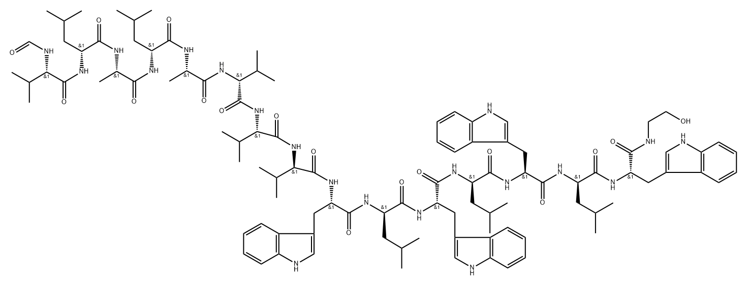 gramicidin A, Leu(2)- Structure