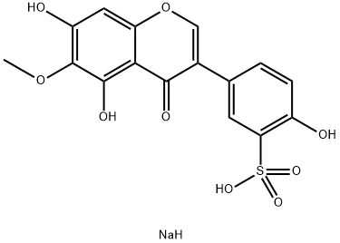 鸢尾苷元磺酸钠 结构式