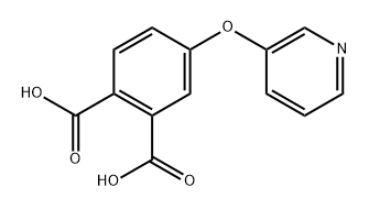 4-(PYRIDIN-3-YLOXY)PHTHALIC ACID, 808117-87-5, 结构式