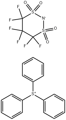三苯基锍1,1,2,2,3,3-六氟丙烷-1,3-二磺酰亚胺盐,808752-25-2,结构式
