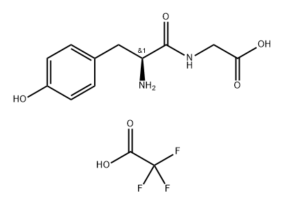 Glycine, L-tyrosyl-, 2,2,2-trifluoroacetate (1:1) Struktur