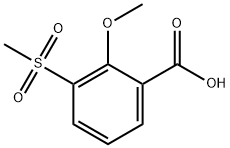 2-Methoxy-3-(methylsulfonyl)benzoic acid Structure
