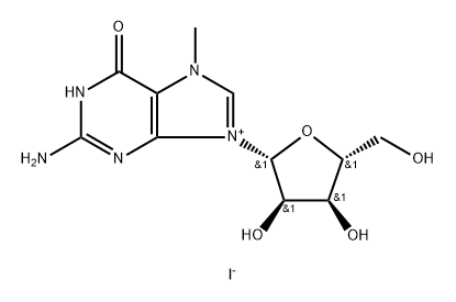 Guanosine, 7-methyl-, iodide (1:1) 结构式