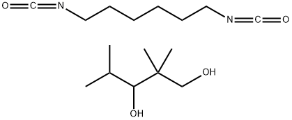 2,2,4-三甲基-1,3-戊二醇与1,6-二异氰酸酯基己烷的聚合物, 81217-96-1, 结构式