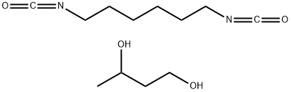 1,3-丁二醇与1,6-二异氰酸基己烷的聚合物 结构式