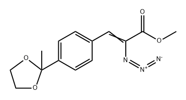 2-Propenoic acid, 2-azido-3-[4-(2-methyl-1,3-dioxolan-2-yl)phenyl]-, methyl ester