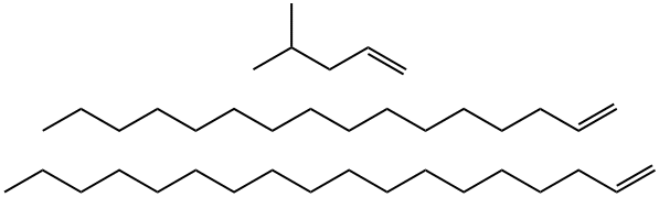 1-Octadecene, polymer with 1-hexadecene and 4-methyl-1-pentene Struktur