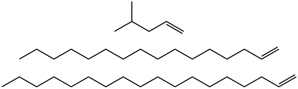 4-メチルペンテン?ヘキサデセン?オクタデセン共重合物 化学構造式