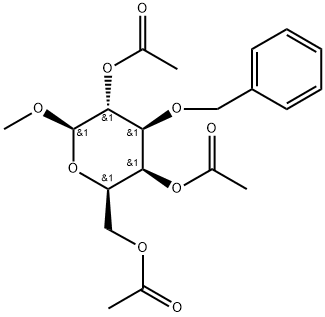 Methyl 2,4,6-tri-O-acetyl-3-O-benzyl-beta-D-galactopyranoside min. 98% Struktur