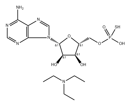 N,N-Diethylethanamine-5'-O-thiophosphonoadenosine(1:1) Structure