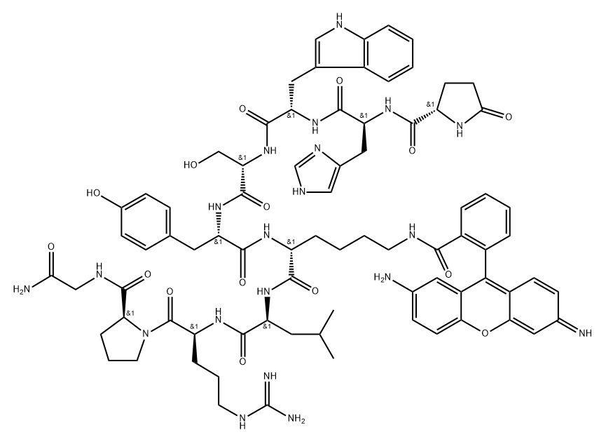 LHRH, rhodamine-Lys(6)- Structure