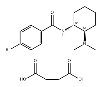 マレイン酸ブロマドリン 化学構造式