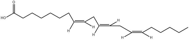 Dihomo-γ-Linolenic Acid-d6, 81540-86-5, 结构式