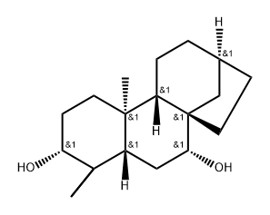 17-Norkaurane-3,7-diol, (3α,7α)- (9CI) Structure