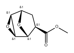 (1β,2α,4α,5β,6β)-3,8-Dioxatricyclo[3.2.1.02,4]octane-6-carboxylic acid methyl ester Structure