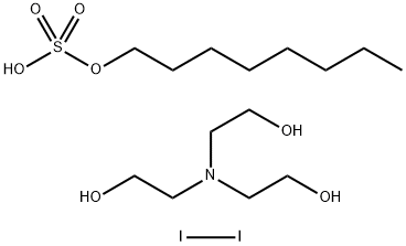 Triethanolamine octylsulfate - iodine complex Structure