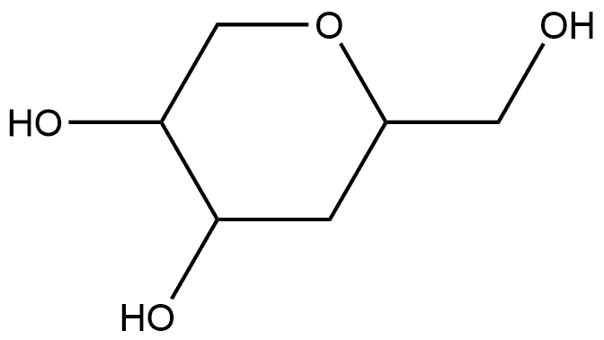 Hexitol, 1,5-anhydro-4-deoxy- Structure