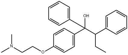 1-[4-(2-DIMETHYLAMINOETHOXY)[14C]PHENYL)]-1,2-DIPHENYLBUTAN-1-OL Struktur