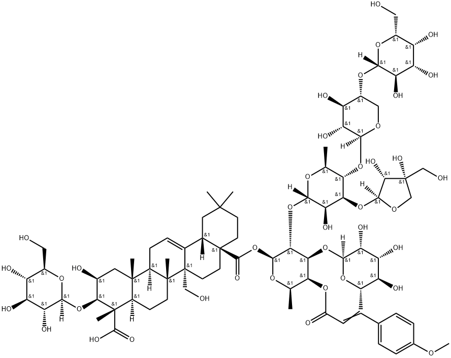 远志皂苷 A,82410-33-1,结构式