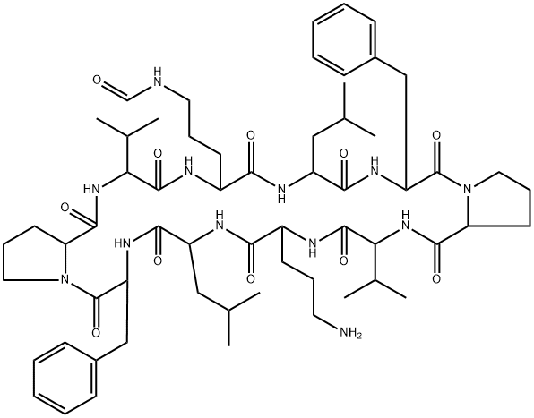 monoformyl gramicidin S Structure