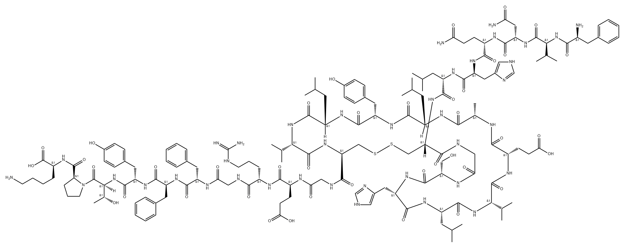 insulin, disulfide-des-Ala(B30)- Structure