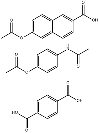 82538-13-4 1,4-苯二甲酸与6-(乙酰氧基)-2-萘甲酸和N-(4-乙酰氧基)苯基)乙酰胺的聚合物